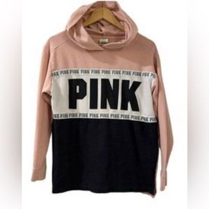 Victoria Secret Pink, Black & White Hoodie Size XS NWOT